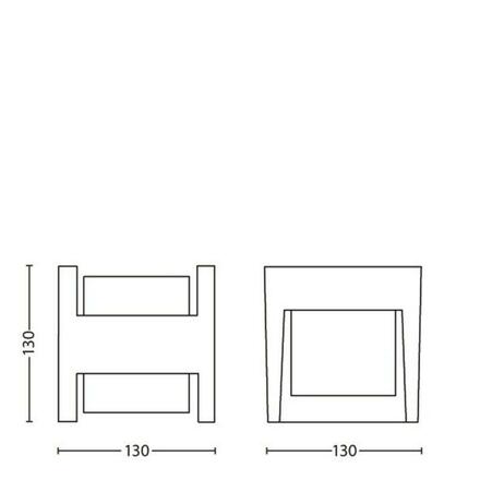 Philips NOV 2016 Arbour SVÍTIDLO NÁSTĚNNÉ 2x4.5W 16459/93/16