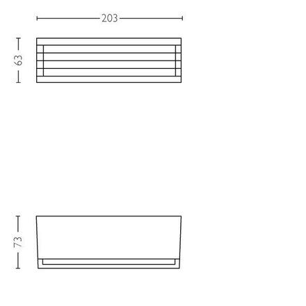 Philips NOV 2016 Arbour SVÍTIDLO NÁSTĚNNÉ 2x4.5W 16459/93/16