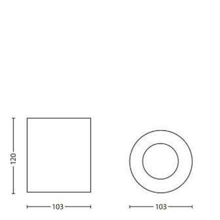 Philips PILLAR SVÍTIDLO BODOVÉ 1x50W 230V 56330/31/PN