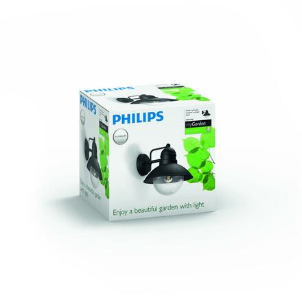 Philips Hoverfly SVÍTIDLO VENKOVNÍ NÁSTĚNNÉ ČERNÁ 1x60W 230V 17237/30/PN