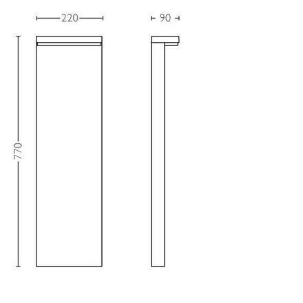 Philips NOV 2017 Bustan SVÍTIDLO VENKOVNÍ SLOUPEK 2x4.5W 16486/93/P0