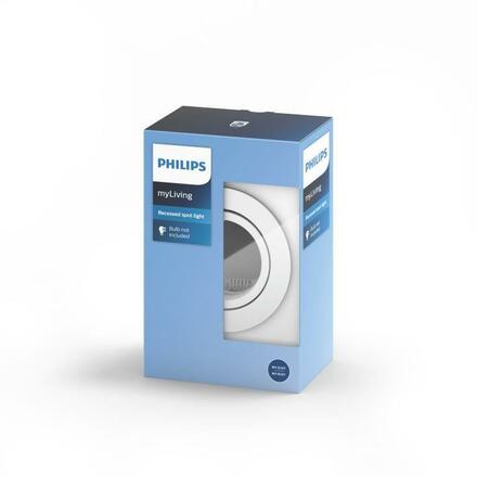 Zapuštěné bodové podhledové svítidlo Philips Enneper 50181/31/PN bílé