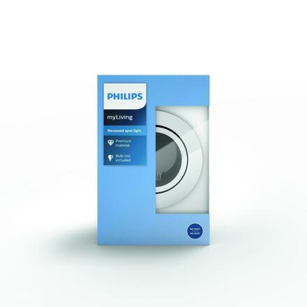 Zapuštěné bodové podhledové svítidlo Philips Donegal 50391/17/PN matný chrom