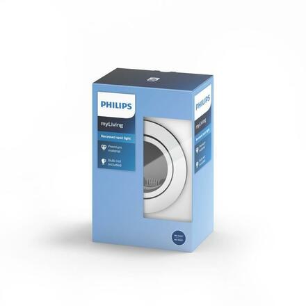 Zapuštěné bodové podhledové svítidlo Philips Donegal 50391/17/PN matný chrom