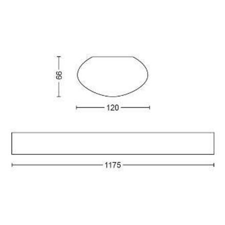 LED nástěnné lineární svítidlo Philips Linear 31232/31/P0 2700K bílé, 29 cm