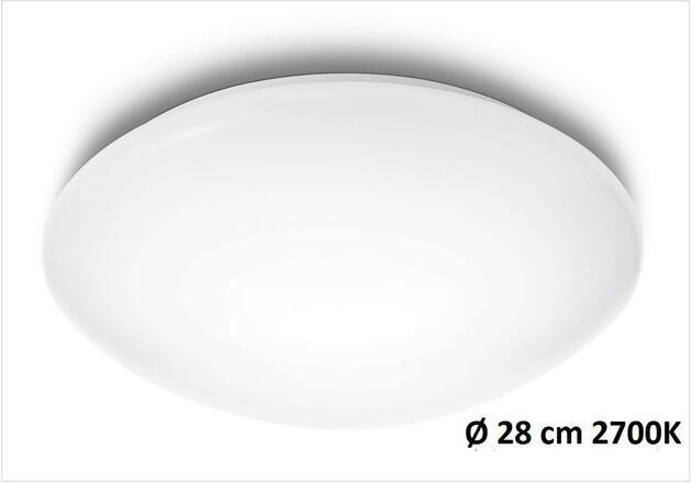 LED Stropní svítidlo Philips Suede 31801/31/EO bílé 2700K 28cm