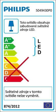 LED Bodové svítidlo Philips Box 50494/30/P0 černé 4x4,5W