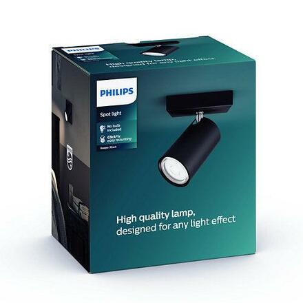 Bodové svítidlo Philips Kosipo 50591/30/PN černé 1x max.10W