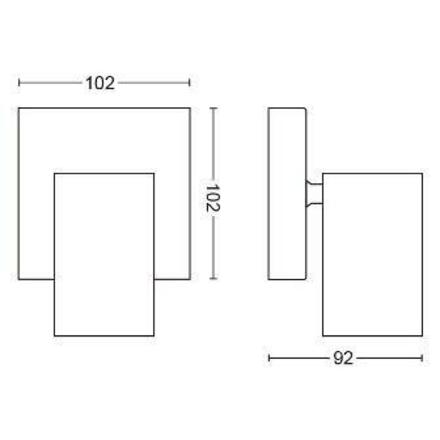 Bodové svítidlo Philips Kosipo 50591/30/PN černé 1x max.10W