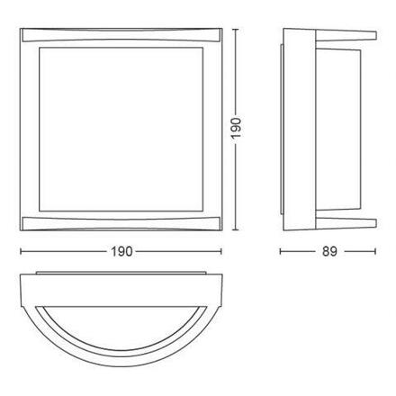 LED Venkovní nástěnné svítidlo Samondra 17391/93/P0 antracit 2700K