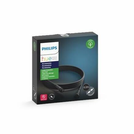 Hue prodlužovací kabel 5 m k venkovním svítidlům Philips Calla a Lily 17424/30/PN černý