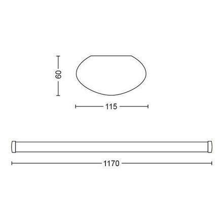 LED stropní/ nástěnné svítidlo Philips Softline 31245/31/P0 2700K bílé 117cm