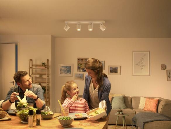 LED bodové svítidlo Philips Byrl 50674/31/P0 4x4,3W bílé s funkcí SceneSwitch