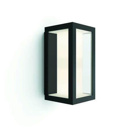 Hue LED White and Color Ambiance Venkovní nástěnné svítidlo Philips Impress 17429/30/P7 černé 2200K-6500K RGB
