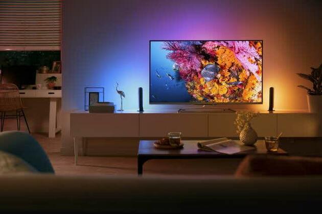 Hue LED White and Color Ambiance Stolní svítidlo Philips Play double pack 78202/31/P7 bílý 2200K-6500K RGB