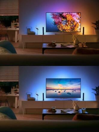 Hue LED White and Color Ambiance Stolní svítidlo Philips Play double pack 78202/31/P7 bílý 2200K-6500K RGB