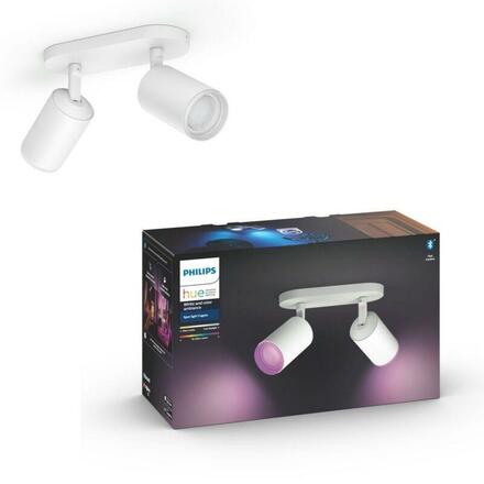 Hue Bluetooth White and Color Ambiance bodové svítidlo Philips Fugato 50632/31/P7 bílé GU10 2x5.5W