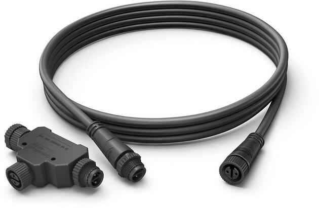 Hue Prodlužovací kabel 2,5m s T-rozbočovačem Philips 17489/30/PN IP67 nízkonapěťový