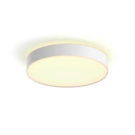 Hue Bluetooth LED White Ambiance Koupelnové stropní svítidlo Devere L 41166/31/P6 33,5W 4300lm 2200-6500K IP44 42,5cm bílé, stmívatelné s dálkovým ovladačem
