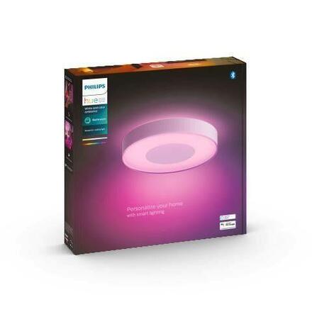 Hue Bluetooth LED White and Color Ambiance Koupelnové stropní svítidlo Philips Xamento L 41168/31/P9 52,5W 3700lm 2000-6500K RGB IP44 42,5cm bílé, stmívatelné
