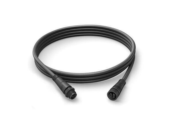 Hue Prodlužovací nízkonapěťový kabel 2,5m k venkovním svítidlům Philips Hue 17368/30/PN, IP67, černý