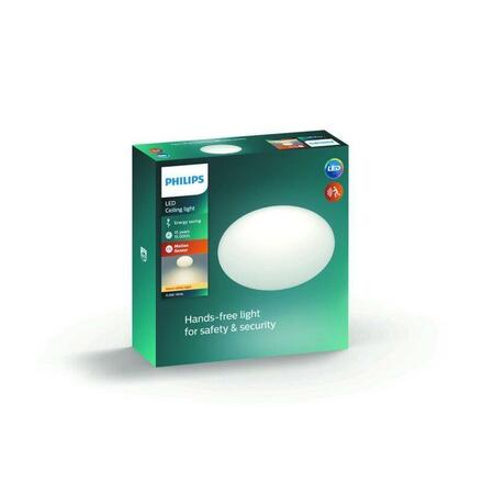 LED Stropní svítidlo Philips Shan CL253 12W 1000lm bílé 2700K s mikrovlnným čidlem pohybu