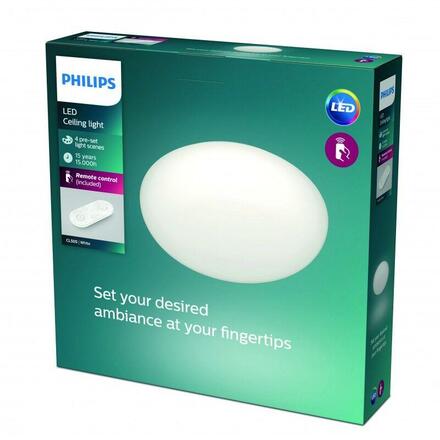 LED Stropní svítidlo Philips Toba bílé CL505 8718699680954 23W 2800lm 2700K-6500K