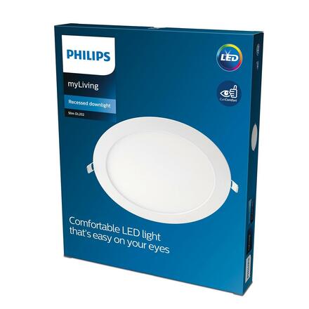 LED Stropní podhledové svítidlo Philips SLIM 8718699760038 20W 1750lm 3000K IP20 22,5cm bílé