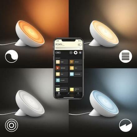 Hue LED White and Color Ambiance Stolní přenosná lampa Philips Bloom BT 8718699770983 7,1W 500lm 2000-6500K IP20 RGB bílá