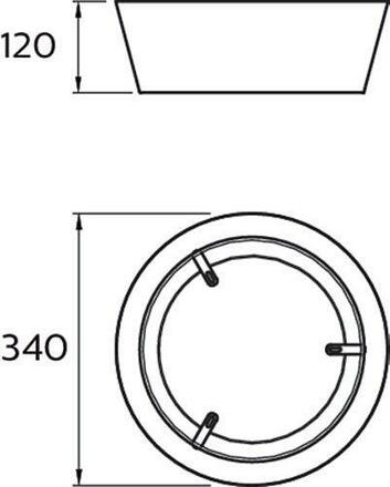 LED Stropní přisazené svítidlo Philips DAWN CL258 8718699777357 14W 1100lm 3000K IP20 34cm bílé