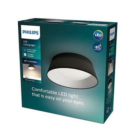 LED Stropní přisazené svítidlo Philips DAWN CL258 8718699777395 14W 1100lm 3000K IP20 34cm černé