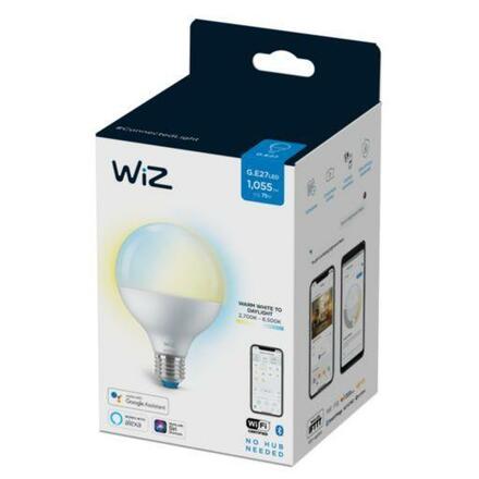 LED Žárovka WiZ Tunable White Globe 8718699786335 E27 G95 11-75W 1055lm 2700-6500K, stmívatelná