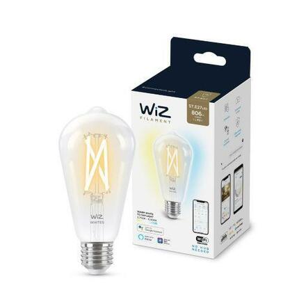 LED Žárovka WiZ Tunable White Filament 8718699787172 E27 ST64 6,7-60W 806lm 2700-6500K, stmívatelná