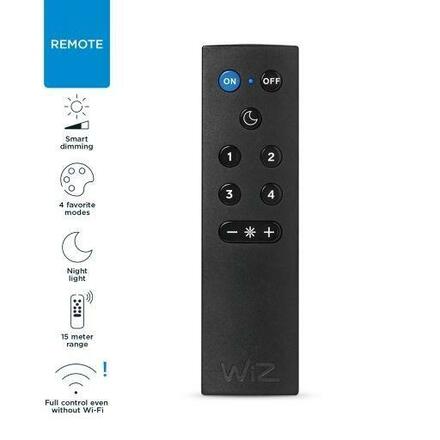 Dálkové ovládání WiZ WiFi Remote Control 8718699789220 IP20, AAA baterie, černé