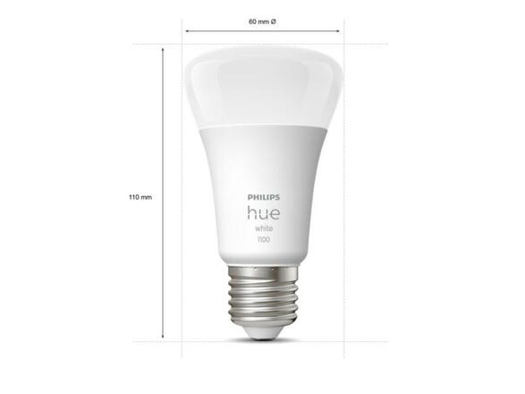 Hue Bluetooth LED White set 2ks žárovek Philips + Hue Bridge můstek 8719514289116 E27 A60 10W 1055lm 2700K stmívatelné