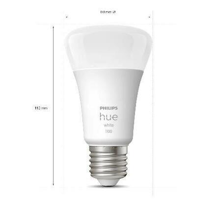 Hue Bluetooth LED White set 3ks žárovek Philips + Hue Bridge můstek + dálkový ovladač Hue Switch 8719514289130 E27 A60 9,5W 1055lm 2700K stmívatelné