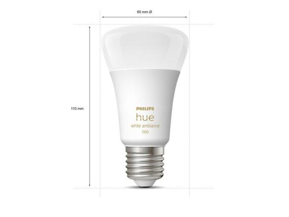 Hue Bluetooth LED White Ambiance žárovka Philips 8719514291119 E27 A60 8W 1100lm 2200-6500K stmívatelná