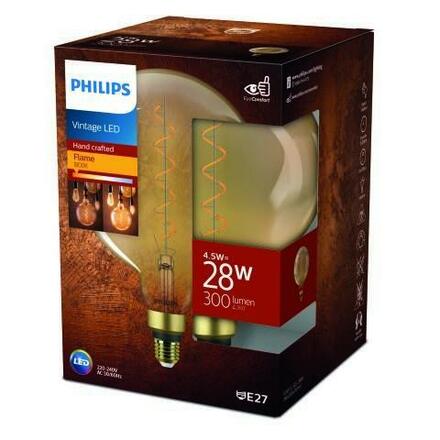 Philips Vintage LED žárovka E27 G200 25W 300lm 1800K nestmívatelná, gold