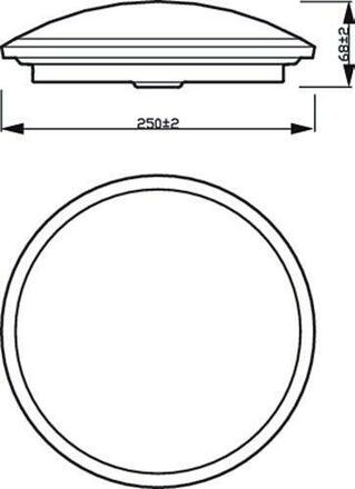 LED Koupelnové stropní svítidlo Philips Cavanal 8719514326866 12W 1200lm 2700K IP44 25cm bílé, 3-krokové stmívání