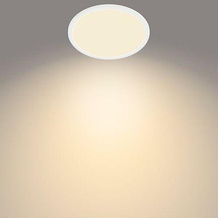 LED Koupelnové stropní svítidlo Philips Superslim CL550 8719514327184 15W 1300lm 2700K IP44 25cm bílé, 3-krokové stmívání