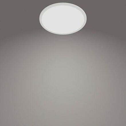 LED Koupelnové stropní svítidlo Philips Superslim CL550 8719514327221 15W 1500lm 4000K IP44 25cm bílé, 3-krokové stmívání