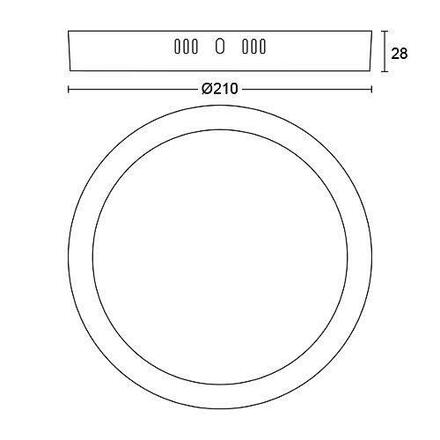 LED Stropní přisazené svítidlo Philips Magneos 8719514328679 12W 1200lm 2700K IP20 21cm kulaté bílé