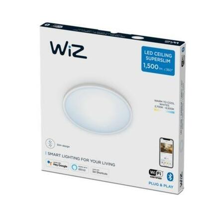 Philips LED Stropní přisazené svítidlo WiZ Superslim 8719514338012 16W 1500lm 2700-6500K IP20 29,2cm bílé, stmívatelné