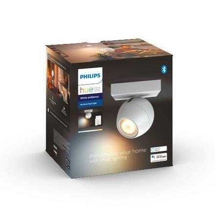 Philips HUE WA Buckram bodové LED svítidlo GU10 5W 350lm 2200-6500K, bílé + ovladač
