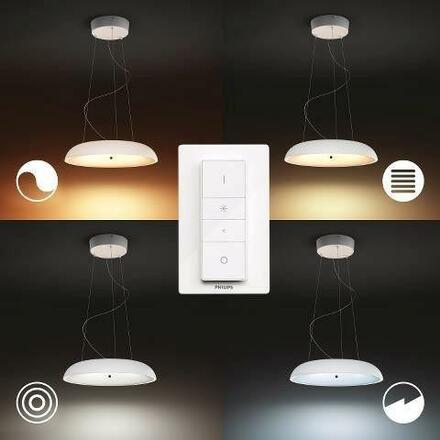 Philips HUE WA Amaze závěsné LED svítidlo 25W 2900lm 2200-6500K IP20 43,4cm bílá + ovladač