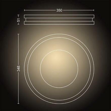 Hue LED White Ambiance Stropní svítidlo Philips Being BT 8719514341111 32W 2400lm 2200-6500K 24V, hliníkové s dálkovým ovladačem a Bluetooth