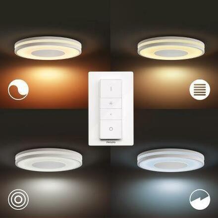 Hue LED White Ambiance Stropní svítidlo Philips Being BT 8719514341159 32W 2400lm 2200-6500K 240V, bílé s dálkovým ovladačem a Bluetooth