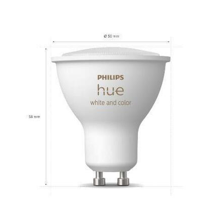 Hue Bluetooth LED White and Color Ambiance set 3ks žárovek Philips 8719514342767 GU10 4,3W 350lm 2000-6500K RGB stmívatelné