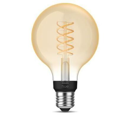 Philips HUE white LED Filament žárovka E27 G93 7W 550lm 2100K IP20, stmívatelná