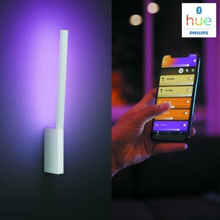 Hue Bluetooth LED White and Color Ambiance Nástěnné svítidlo Philips Liane 8719514343443 bílé 2000K-6500K RGB